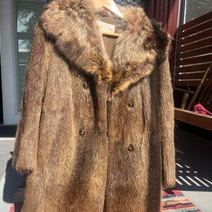 Brown Vintage Fur Coat - Tagged Dicker and Dicker